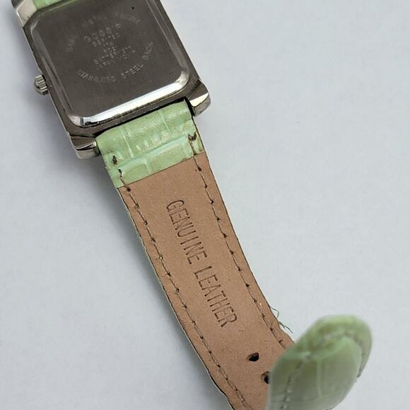 Vintage Watches Gossip Green Strap Quartz Watch with Silver Rectangular Case - Picture 3 of 10